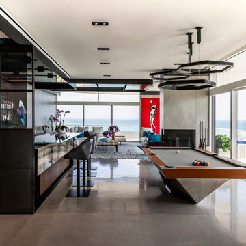 Custom Stealth Billiards Table for Mojo Stumer Associates Miami Interior