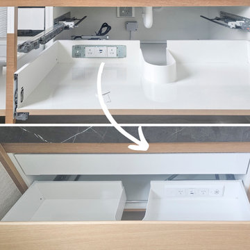 Mohammad’s Bathroom Vanity Charging Drawer Installation
