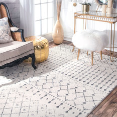50 Most Por 5 X 7 Area Rugs For 2018 Houzz Mod Peverelle Trellis Rug Gray 5 X7 Area