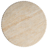 Studio London Maru Modern Travertine Effect Side Table for Stylish Home