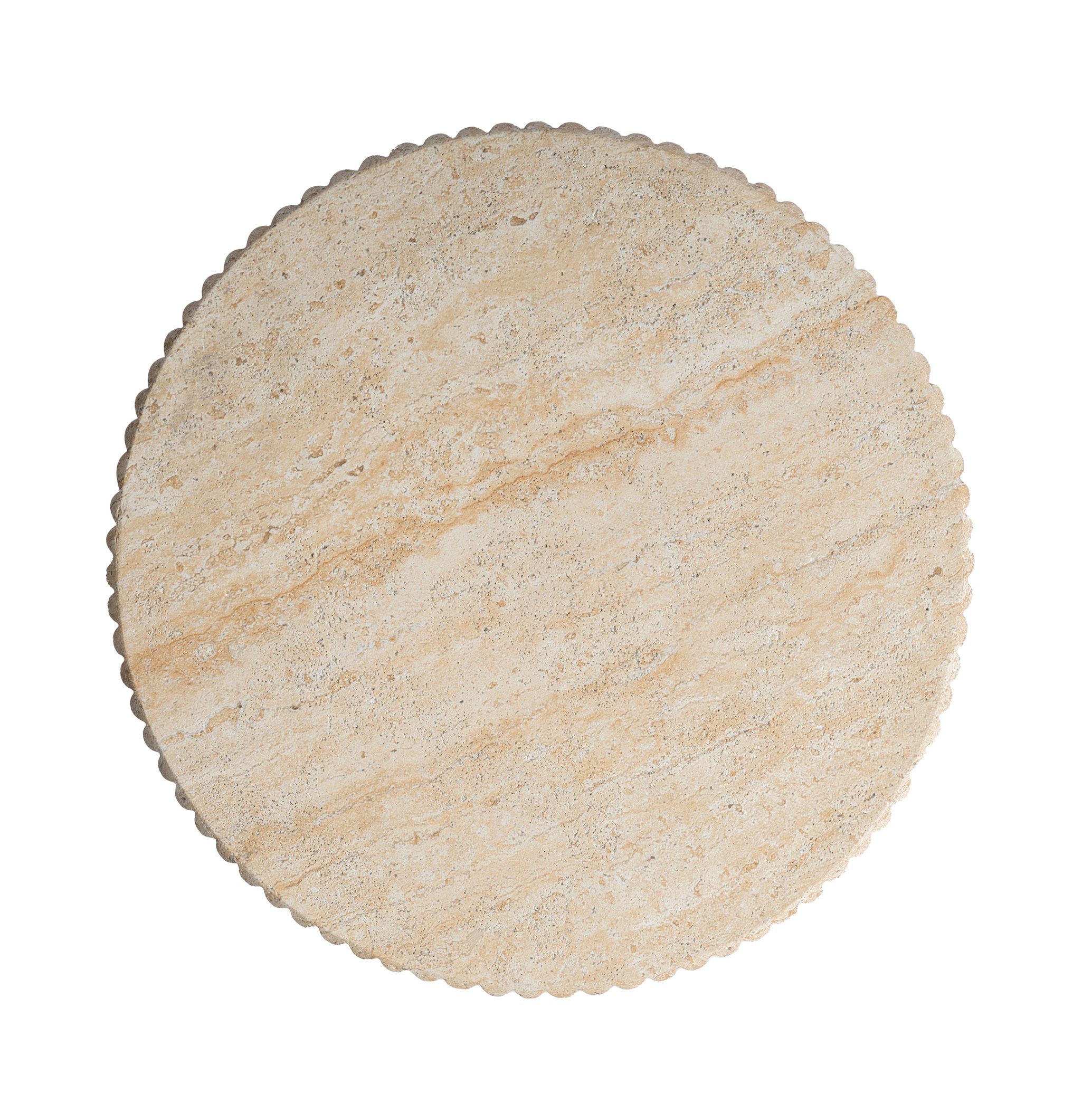 Studio London Maru Modern Travertine Effect Side Table for Stylish Home