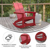 2 PK Red Resin Rocking Chair