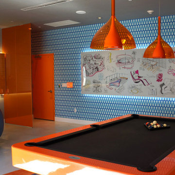 Billiard room modernization in Miami, Florida USA