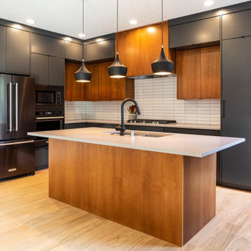 Warm Two-Tone Kitchen Remodel