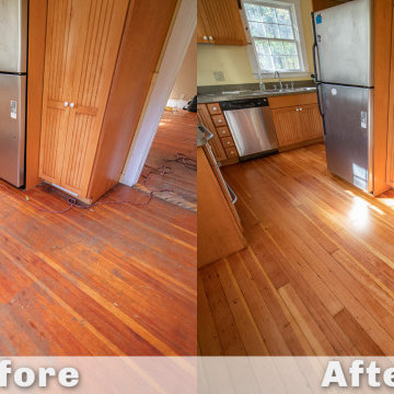 Loba Transparent on quarter sawn pine.