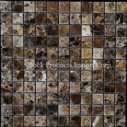 MSP381- MOSAIC EMPERADOR DARK 1X1 - Mosaic Tile