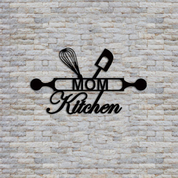 Mom Kitchen quoted wall art