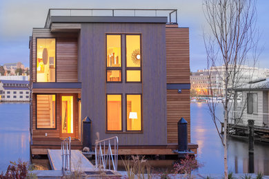Example of a trendy exterior home design in Seattle