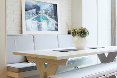 Contemporary dining room in London.