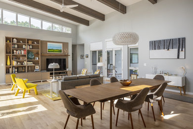 Living room - contemporary living room idea in Kansas City