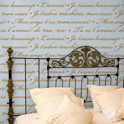 Typography Letter Wall Stencils - Products