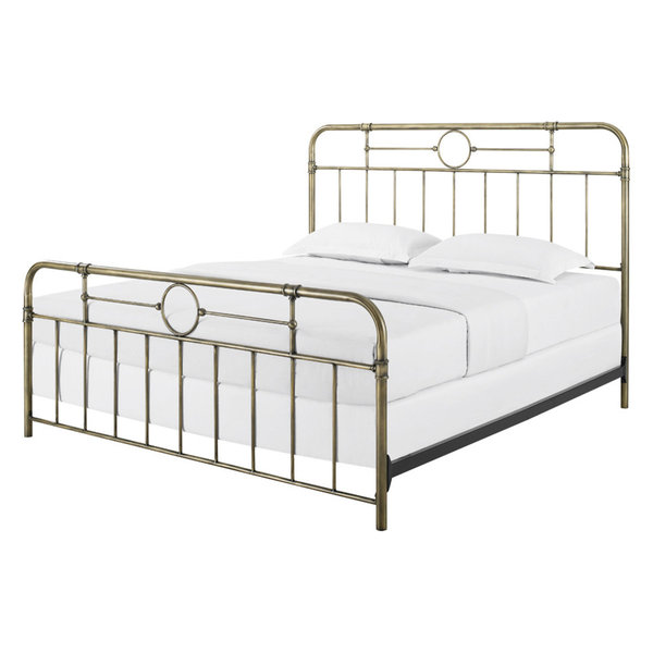 King Size Bronze Metal Pipe Bed