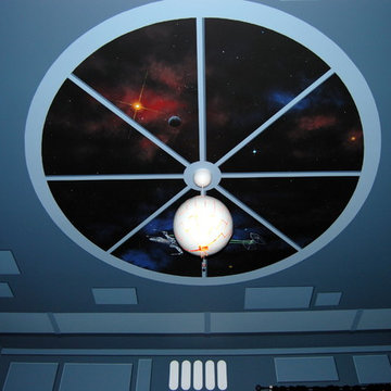 Star Wars: The Force Awakens Murals in a bedroom by Tom Taylor of Mural Art LLC
