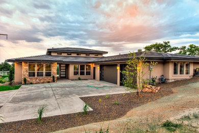 Trendy exterior home photo in Boise
