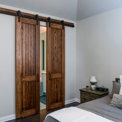 Douglas Fir Bi-Parting Master Bath Doors - Interior Doors