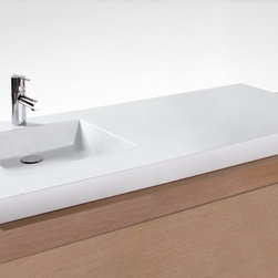 Cube Lavatory (VCS 48L-O-1-PC-G) - Bathroom Sinks