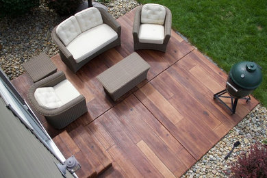 Concrete Wood Patio With Furniture -  Innovative Spaces South Bend IN