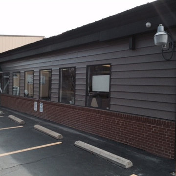 Rollex Steel Siding On Our Front Office