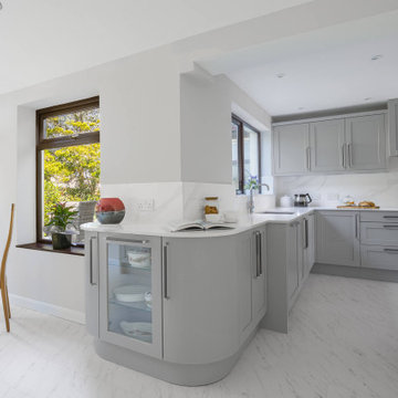 Grey Classic Kitchen & Dining Space