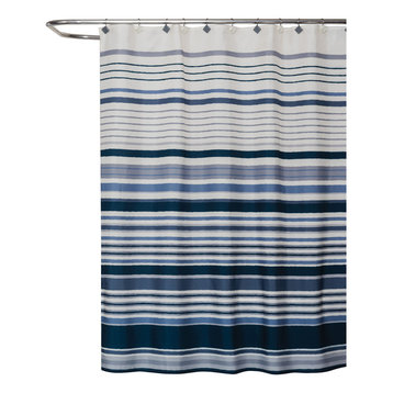Best Geometric Shower Curtains For 2022, Max Studio Shower Curtain Blues