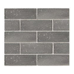Product: Glazed Slimbrick Tile, Shadow - Gloss - Wall Accents