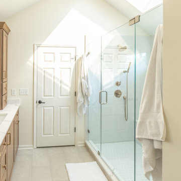 Leawood, Kansas Primary Bathroom Remodel with Custom Shower and Expanded Closet
