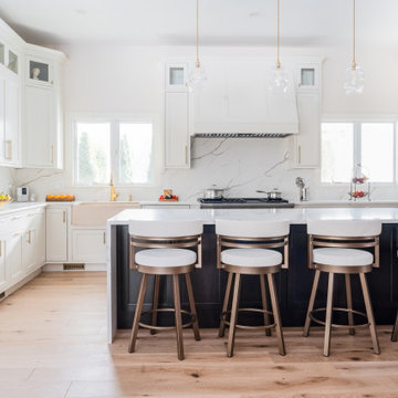 Modern White Open Kitchen