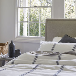 Kenton Queen Bed Frame (Oatmeal) & Coastal - Bed Frames