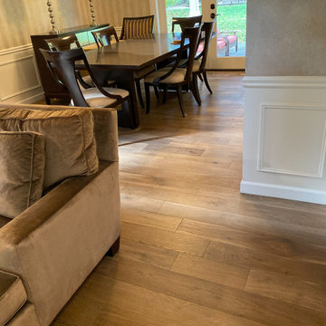 House Remodel - French White Oak Wood Floors and Full Staicase Reconstruction