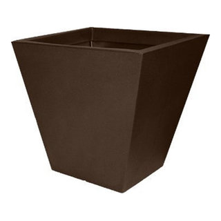 Tusco TUSCR24BK 24 in. Cosmopolitan Round Planter - Black, 1 - King Soopers