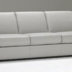 Natuzzi Editions Contemporary Leather 3 Cushion Sofa B764 - Sofas