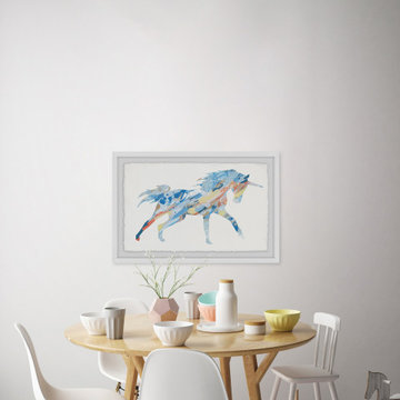 "Painted Unicorn" Framed Painting Print