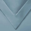 Luxury Cotton Blend Duvet Cover and Pillow Shams, Light Blue, King/California King