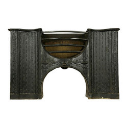 Cast Iron Antiques - Fireplace Grates And Andirons
