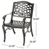 Covington Outdoor Cast Aluminum Dining Chairs, Set of 2