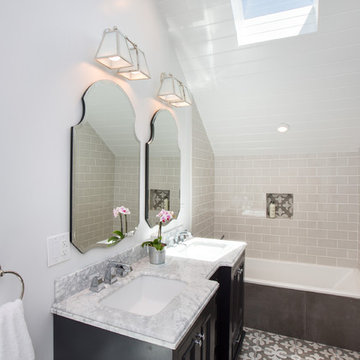 Hamptons-inspired casual/chic restoration of a grand Glenview Craftsman