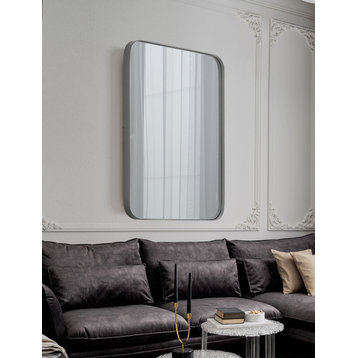 Decorative Mirror, Grey, 22x30