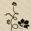 Flowers And Rattan - Wall Decals Stickers Appliques Home Dcor