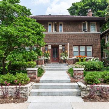 Traditional Front Landscape Renovation - Milwaukee