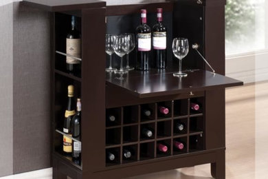 Wenge Finish Wine Cabinet