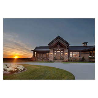 Red House Ranch Mn Red Fox Ranch - Rustic - Exterior - Minneapolis - by Peter Eskuche, AIA ...
