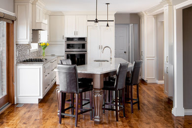 Example of a transitional kitchen design in Other