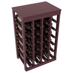 Wine Racks America - 24-Bottle Kitchen Wine Rack,  Pine, Burgundy + Satin - *Please Note*