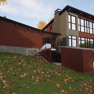 Ottawa River Modern Custom Waterfront Home