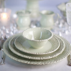 Historia Tea Green Dinnerware - Dinnerware