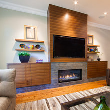 fireplace accent wall