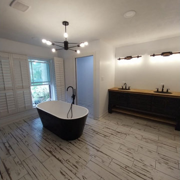Conversion: Master Bedroom/Bath to Spacious Master Bathroom