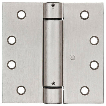 National Hardware® N350-801 Adjustable Spring Door Hinge, Satin Nickel, 4"