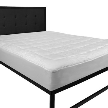 Flash Capri Comfortable Sleep White Mattress Pad, Full Size - RF-REM-09-F-GG
