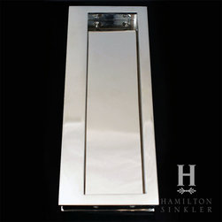 7-1/2" x 2-3/4" RECTANGULAR FLUSH PULL - Cabinet And Drawer Handle Pulls